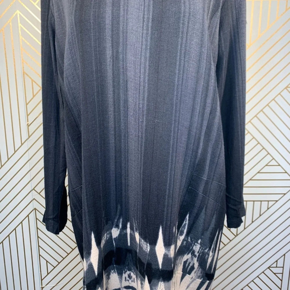 Anthropologie Plenty by Tracy Reese Seva Tunic Dress Tie Dye Black Size Small - Picture 4 of 8